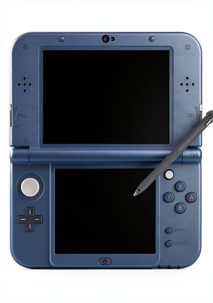Installing Nintendo 3DS LLE-001 Portable Console with Battery on a wooden desk