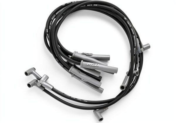Spark Plug Wire Set MSD Black 8.5mm Crimp Design-0