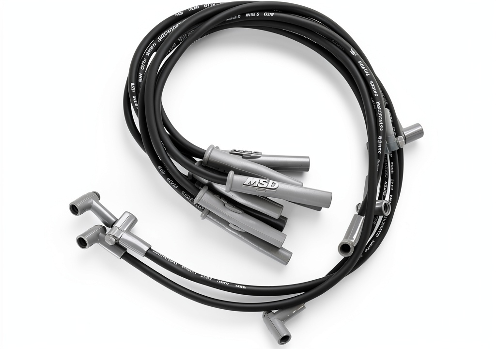 MSD spark plug wire set installed in a performance engine