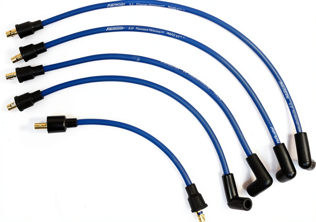 Pertronix spark plug wire set installed in a high‑performance engine