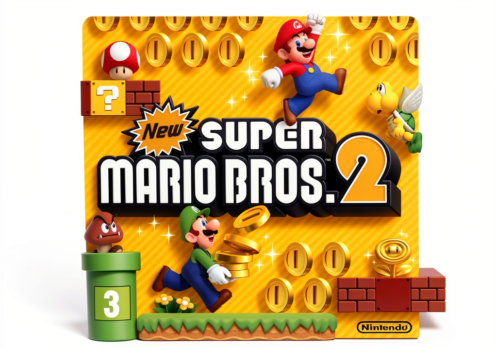 Super Mario gameplay on Nintendo 3DS handheld console
