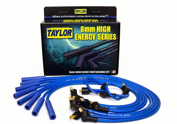Hi-Energy Spark Plug Wire Set Taylor Cable Blue-0