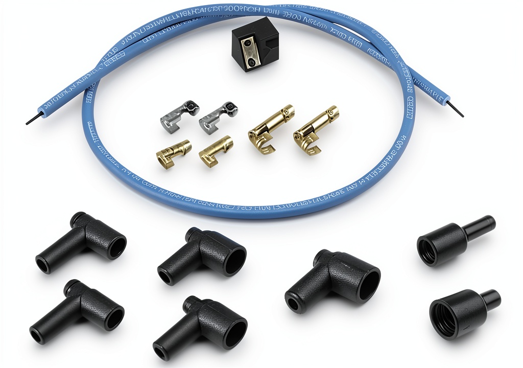 Installing Coil Kit Moroso Copper Spark Wire Universal on a wooden workbench