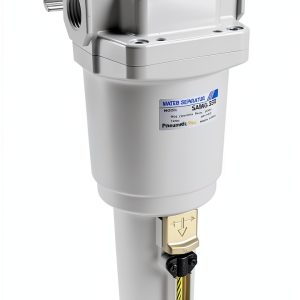 PneumaticPlus SAMG350-N04BD-MEP Air Drying Unit 1/2" NPT Water Separator, Metal Bowl Pipetype Sight Glass with N.C. internal Auto Drain, 52 SCFM, Bracket-0
