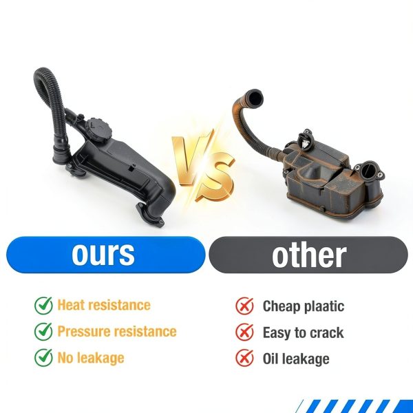 Air Oil Separator Assembly Compatible with Ford F250 F350 Super Duty 2023-2024 OR 2011+ 6.7L Powerstroke Diesel Replace# PC3Z-6A785-A PC3Z6A785A-2
