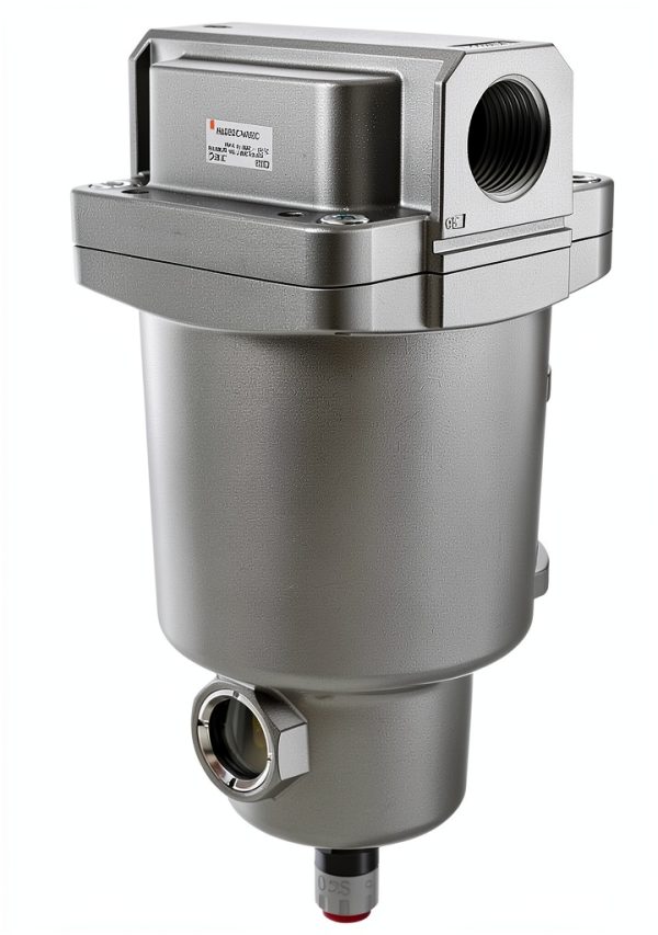 SMC AMG550C-N10BC Water Separator, N.C. Auto Drain, 3,700 L/min, 1" NPT, Mounting Bracket-0